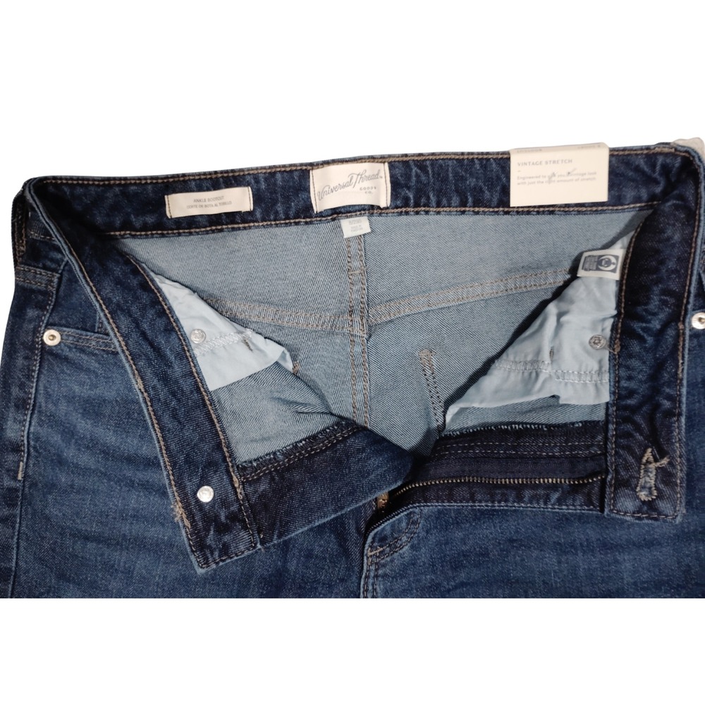 Universal Threads Blue Jeans Ankle Boot Cut Size 8 - Picture 4 of 11